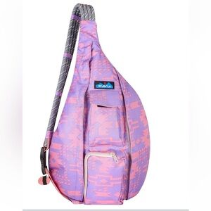 KAVU Original Rope Bag Sling Pack with Adjustable Rope Shoulder Strap NWOT